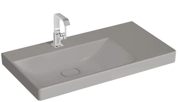 Vitra 7528B076-0041 Metropole Asma Lavabo,90cm,Mat Taş Gri.